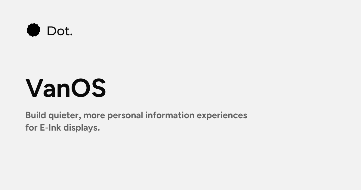 Dot | VanOS